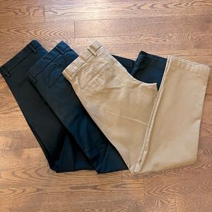 Straight Leg Men’s Dress Pants (Bundle of 3)